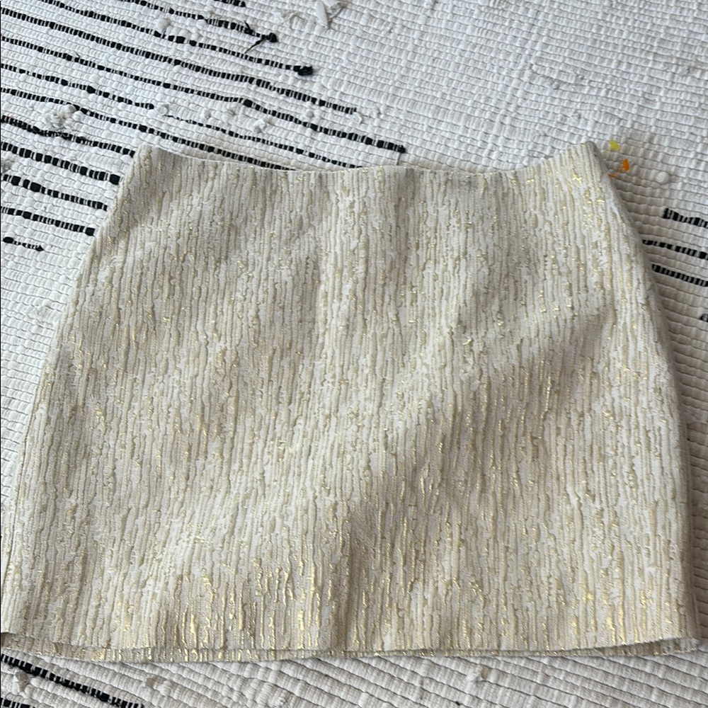 Elegant Cream and Gold Women's Skirt